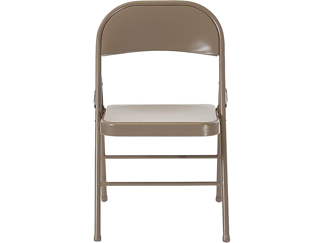 Flash Furniture 2 Pack HERCULES Series Double Braced Gray Metal Folding Chair