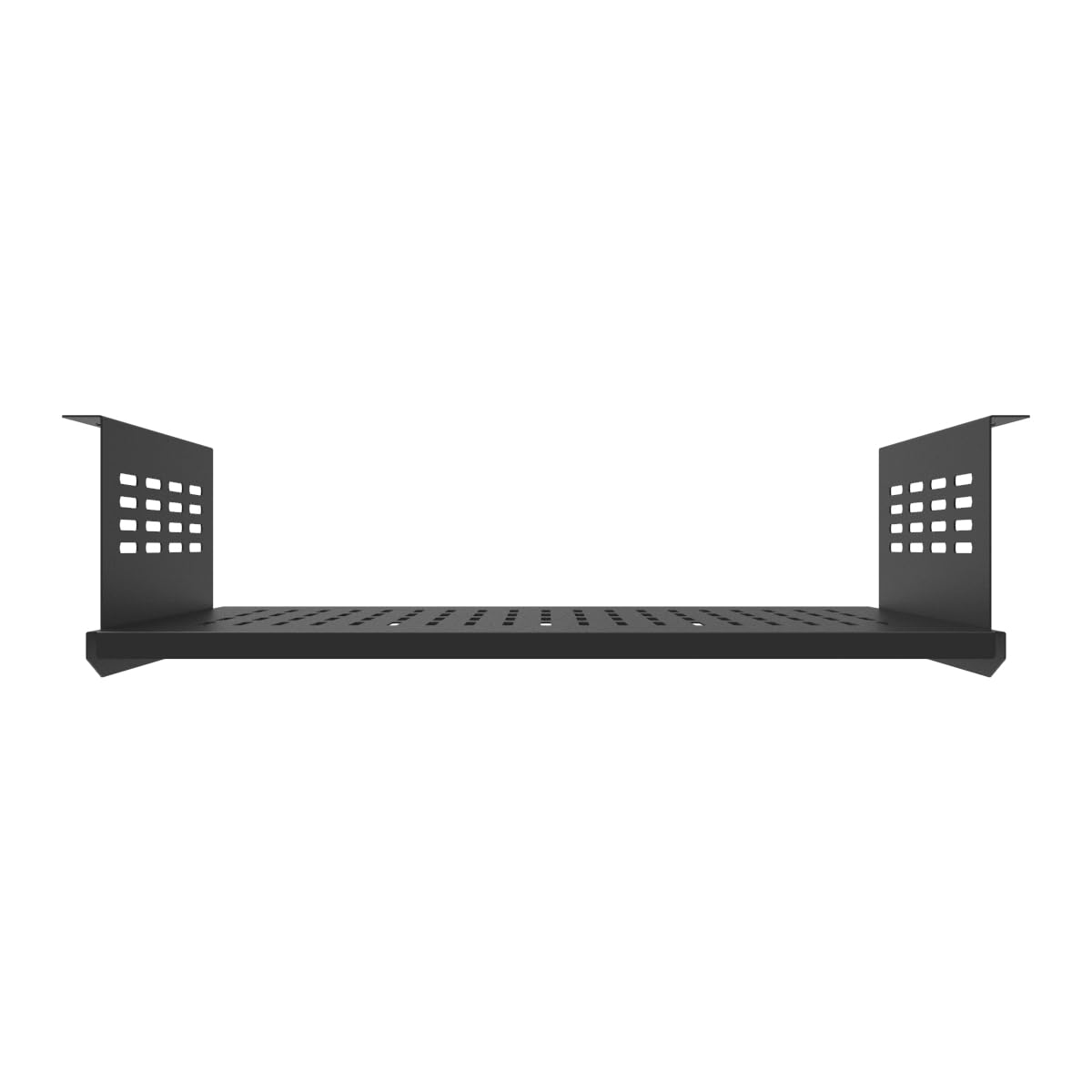 JINGCHENGMEI Under Desk Computer Mount for Small Form Factor SFF Computers and PCs,Using Space 17.3" x H 4" x D 12", Compatible with PlayStation 4, PS4 Slim, PS4 Pro,Gaming Under Desk(4inch High)