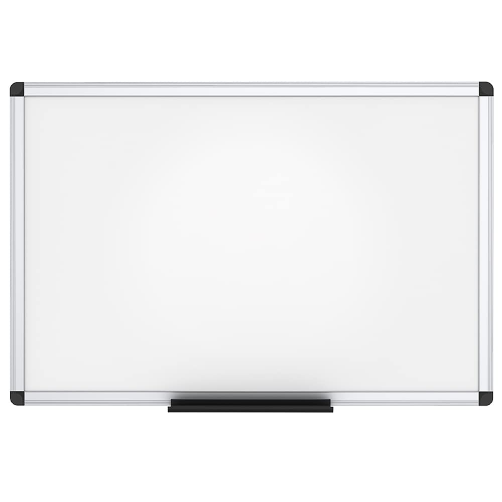 VIZ-PRO Dry Erase Board/Whiteboard, Non-Magnetic, Pack of 2, 36 x 24 Inches, Wall Mounted Board for School Office and Home
