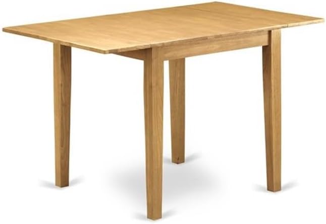 East West Furniture NDVA5-OAK-W 5 Piece Dining Room Furniture Set Includes a