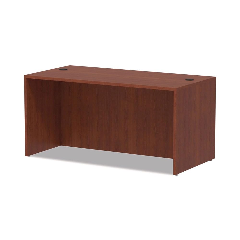 Alera Alera Valencia Series Straight Front Desk Shell, 59.13" X 29.5" X 29.63", Medium Cherry