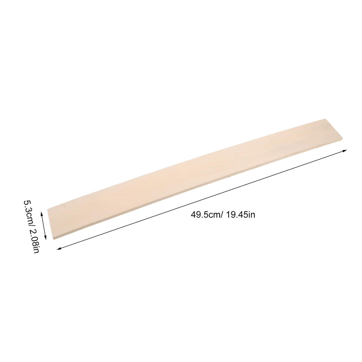 OSOLADY 3pcs Twin Bed Slats Replacement - Wooden Slats Slightly Curved Design for Mattress Support - Under Bed Frame Foundation for Fixing Broken or Sagging Board 19.5''x2''