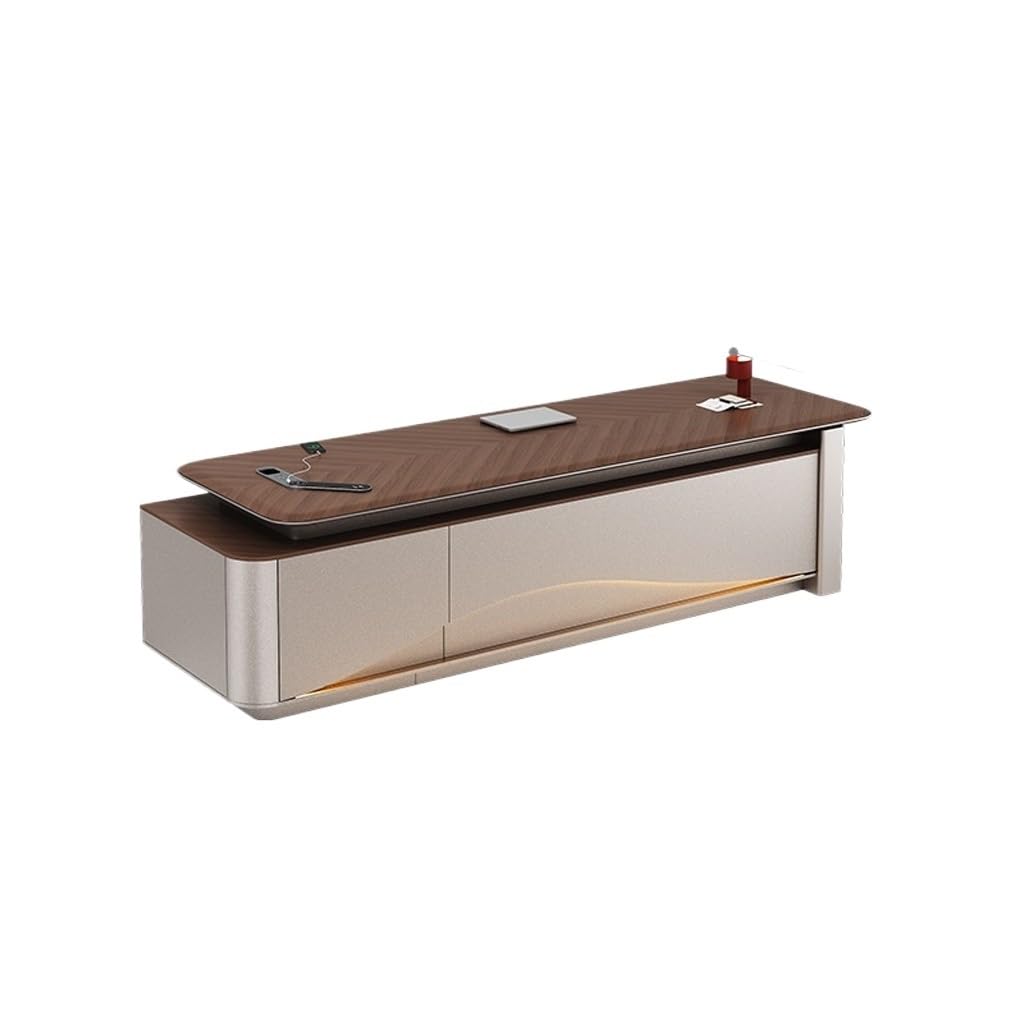 ULTRAWAVE Computer Desk Home Office Desk Executive Desk, Boss Desk, Minimalist Office Furniture, CEO/Chairman's Desk
