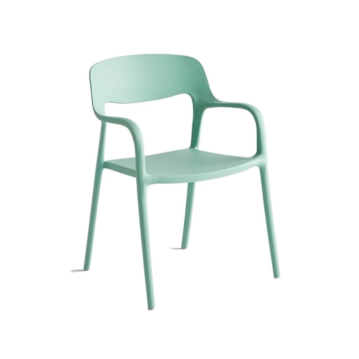 TRABVVIJSC Dining Room Chair Modern Dining Chairs Office Plastic Bar Stool Stackable Beach Minimalist Parties Home Furniture(Green)