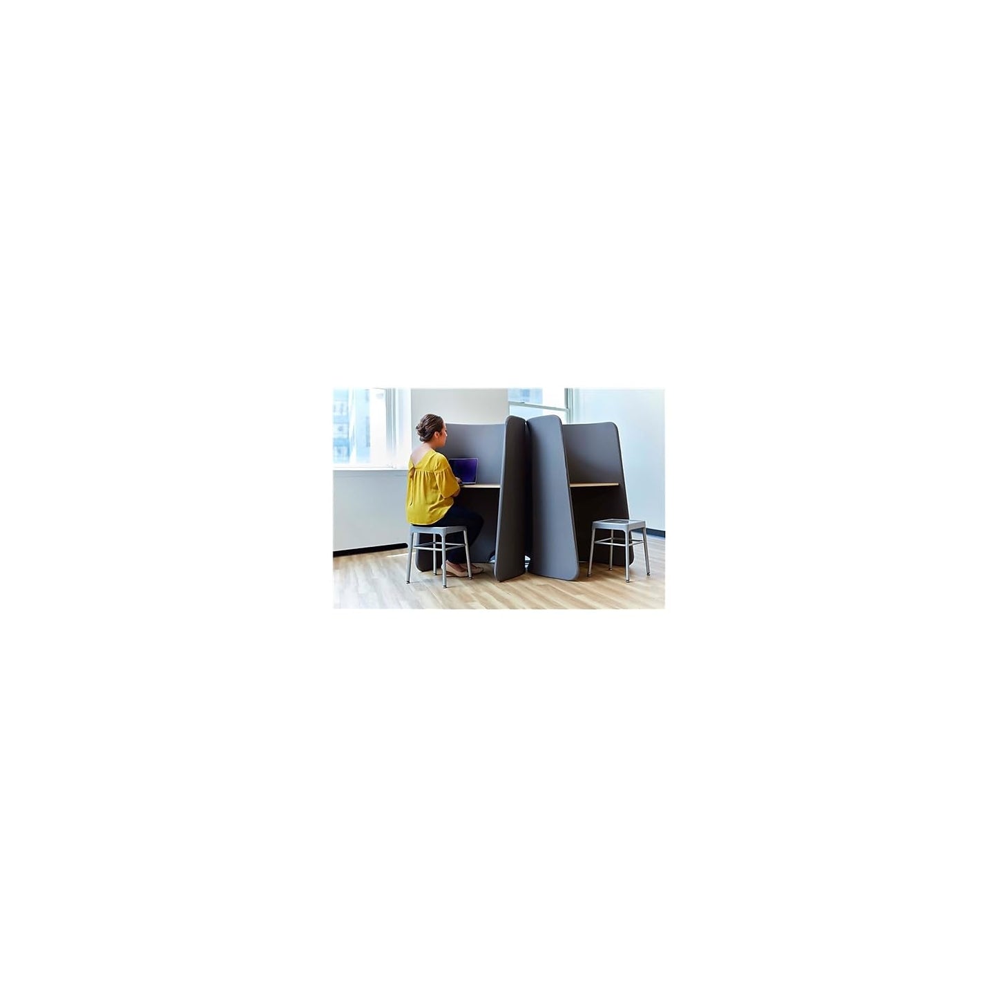 Safco Roam Personal Workstation, Tan, 33" w x 30" d x 51.5" h