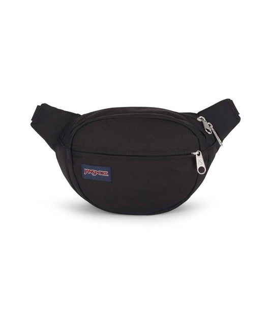JanSport Fifth Avenue Fanny Pack Crossbody Bags for Women, Men - Stylish, Durable Waist Bag with Adjustable Belt, Main Zippered Pocket, Quick Stash Pocket, Travel Essentials, Black
