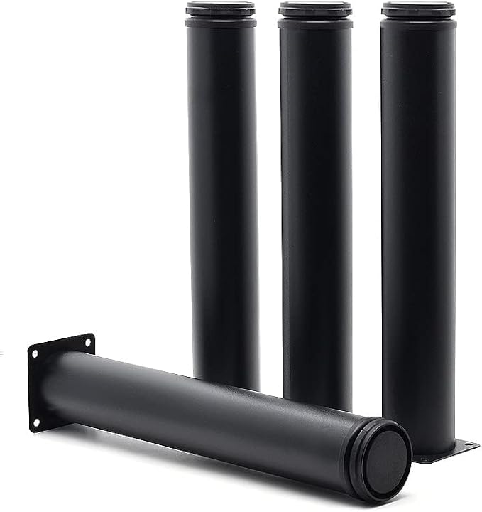 12 Inch Metal Furniture Legs Stainless Steel Adjustable Legs Black Metal Legs