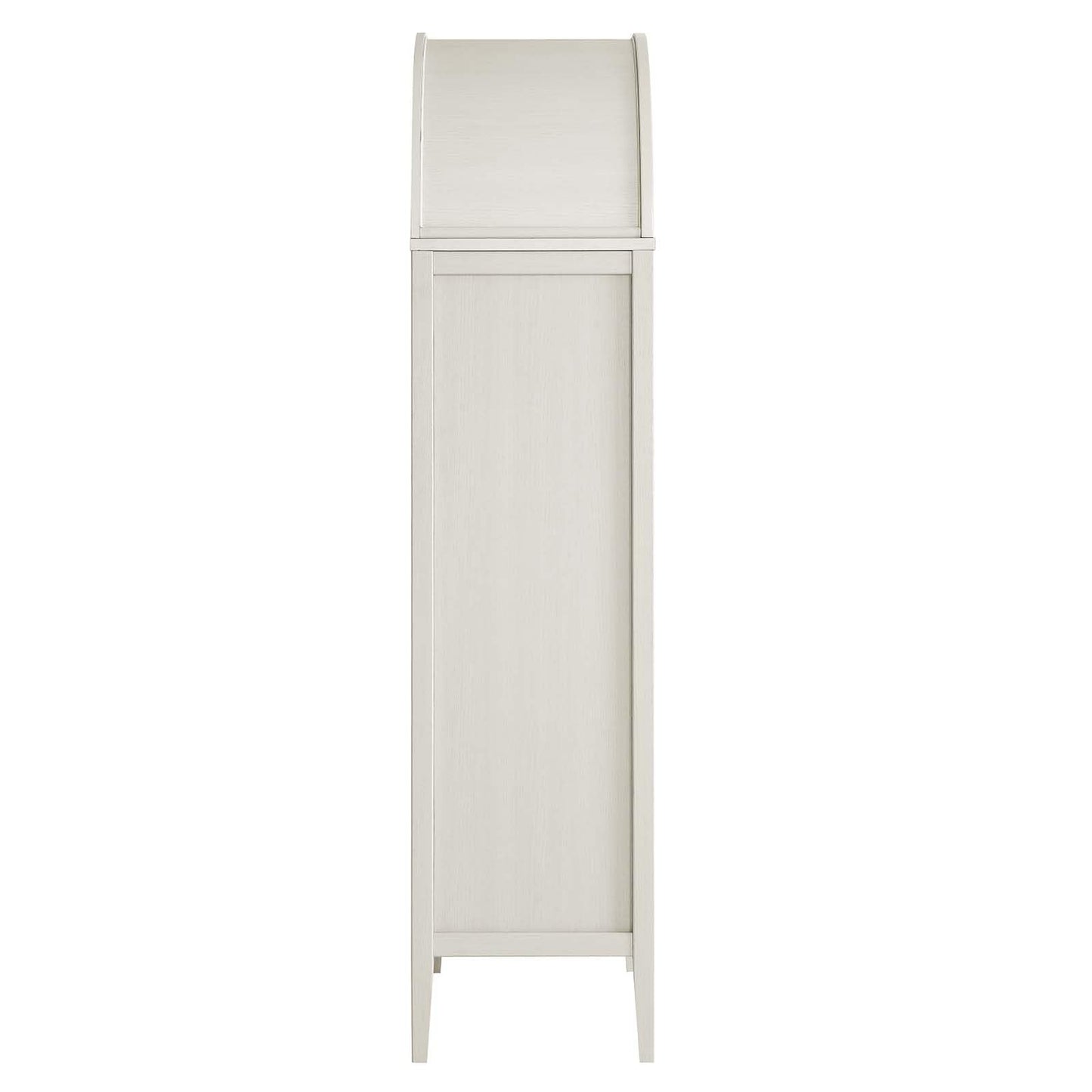 Modway EEI-6639-WHI-OAK Nolan Tall Arched Storage Display Cabinet, White Oak