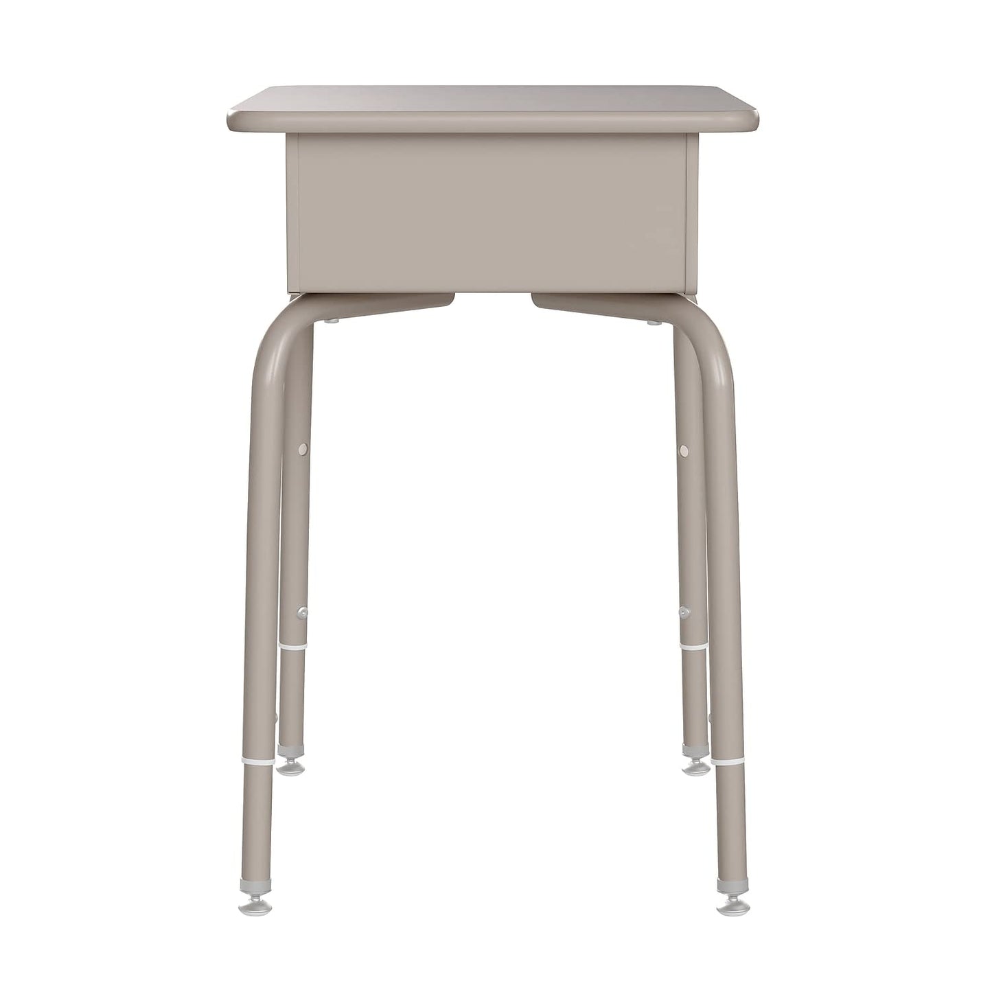 Flash Furniture Billie Student Desk - Gray Granite Open Front School Desk - Silver Metal Frame - 24"W x 18"D Adjustable Height, Durable for School or Remote Learning