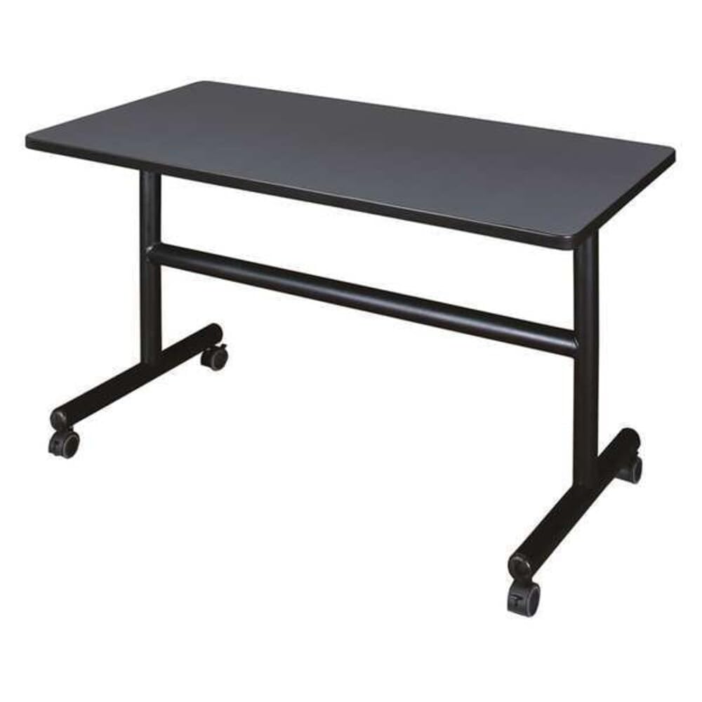 Kobe 48" Flip Top Mobile Training Table- Grey