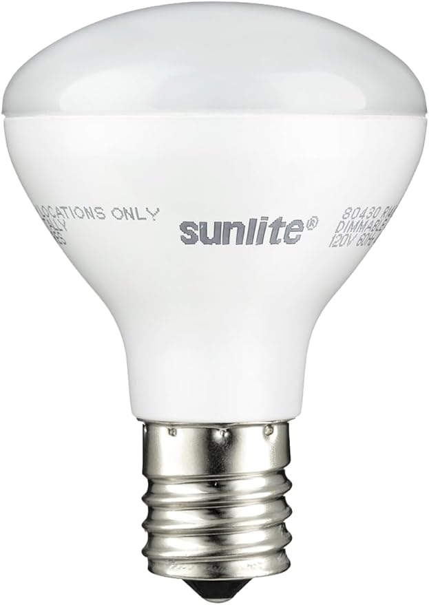 Sunlite LED R14 Mini Flood Light Bulbs, 4 Watts, 280 Lumens, Intermediate Base