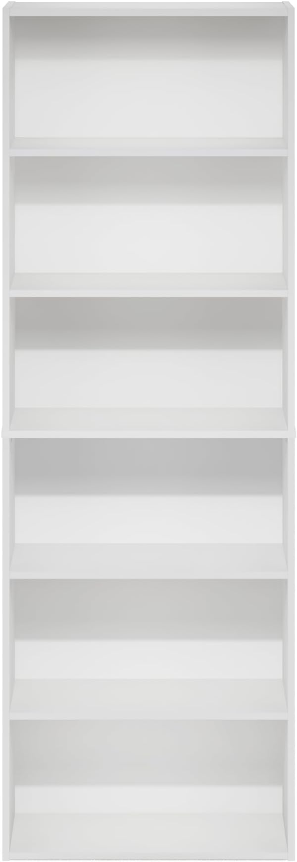 Furinno Jaya Simply Home Free Standing 6-Tier Open Storage Bookcase