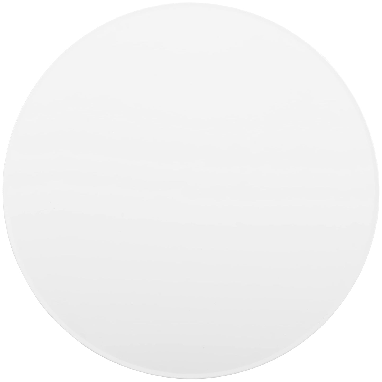 Crosley Furniture Griffith Round Outdoor Bistro Table, Retro Metal Patio Furniture for Dining, Porch, Deck, White Satin