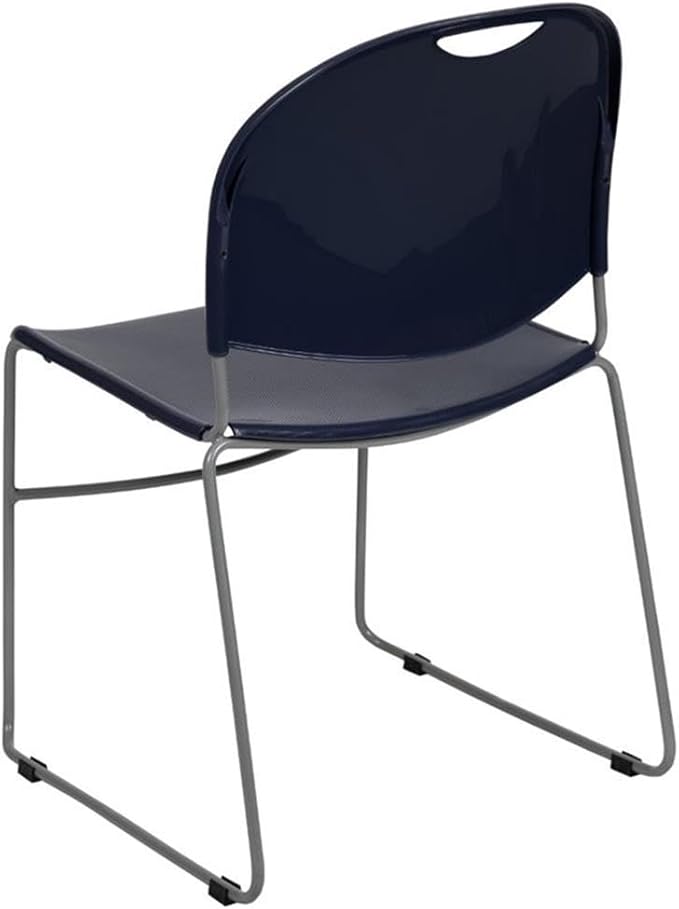 Flash Furniture HERCULES Series 880 lb. Capacity Navy Ultra-Compact Stack Chair