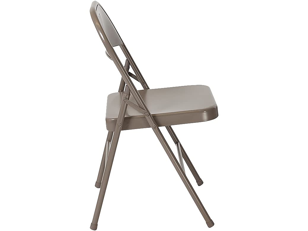 Flash Furniture 2 Pack HERCULES Series Double Braced Gray Metal Folding Chair