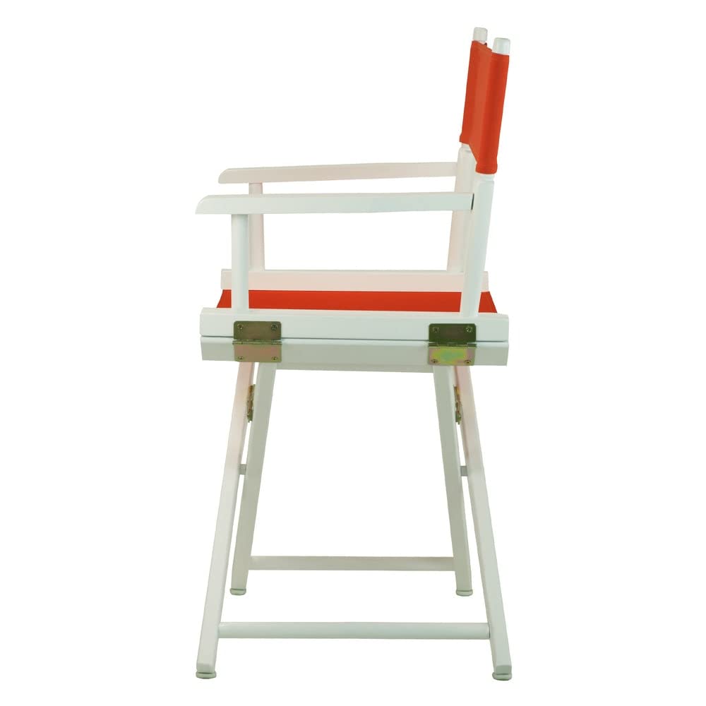 Casual Home 18" Director's Chair White Frame with Royal Blue Canvas