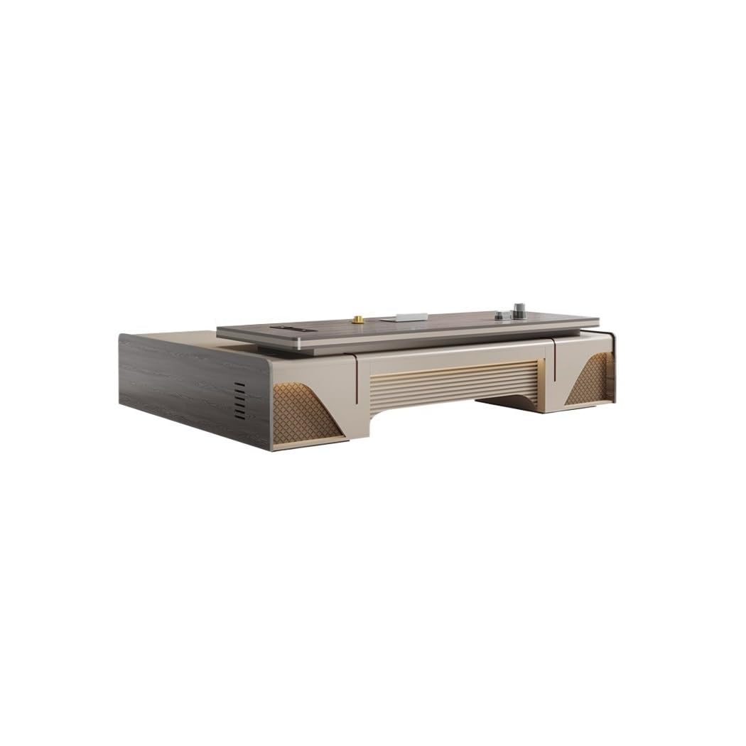 AQWASYUTER Office Computer Desk Modern Large Desk, Office Furniture Suitable for CEO Boss Manager Table