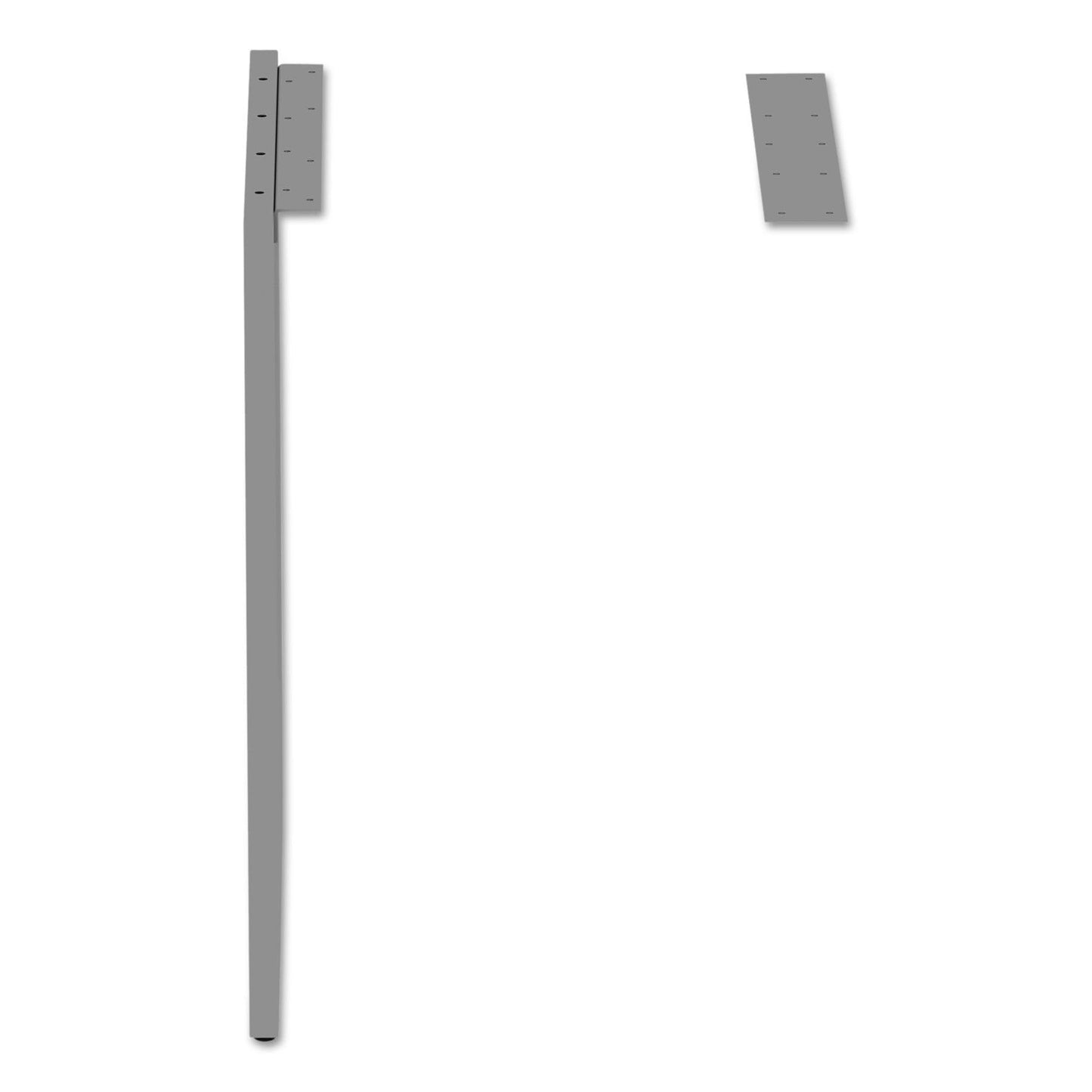 Alera alera Open Office Series o-Leg Return Base, Fully Adjustable, 36 to 70.78w x 23.38d x 28.5h, Silver