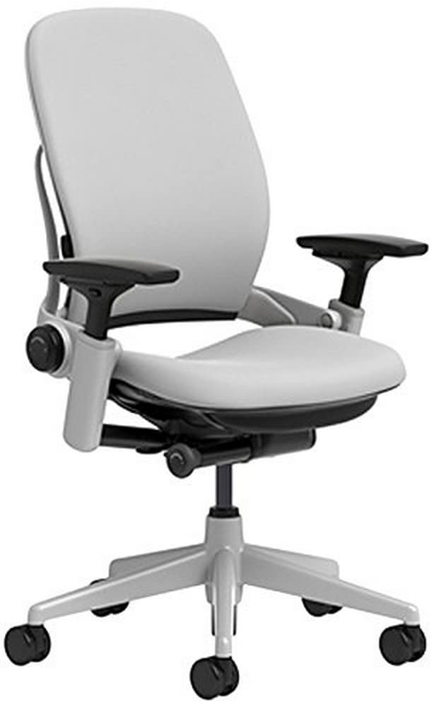 Steelcase Leap Office Chair - Ergonomic Work Chair with Wheels for Carpet Flooring - Supports Unique Body Shape - with Natural Glide System & Liveback Technology - Blue Nickel