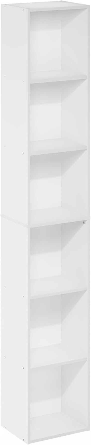 Furinno LUDER Book Shelf, 6-Tier Tall Modern Bookshelf, Bookcase