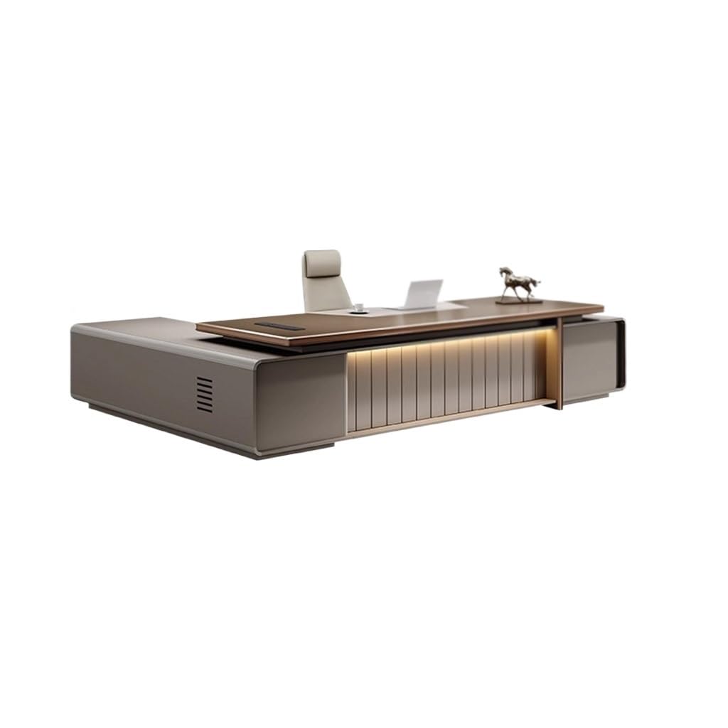 BGGJJ Computer Desk Executive Desk, Modern Leadership Office Furniture, Executive Desk, CEO/Manager Desk Desk with Drawers