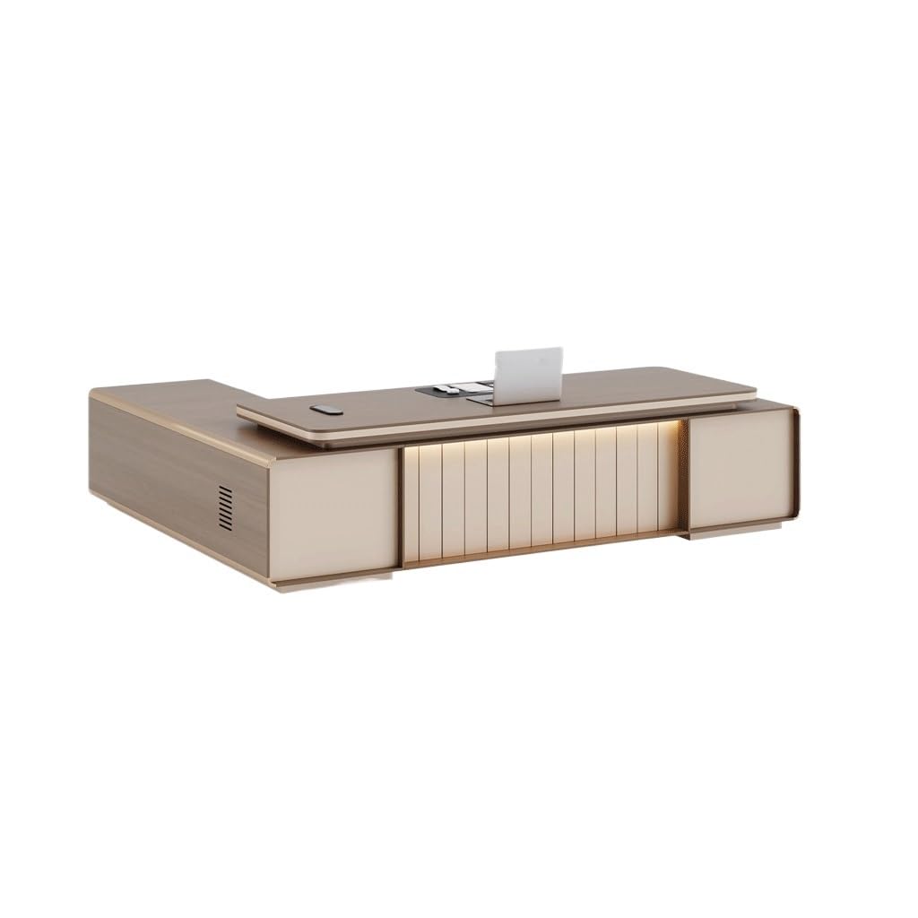 BGGJJ Computer Desk Executive Desk, Modern CEO/Manager Desk, Executive Office Furniture Desk with Drawers