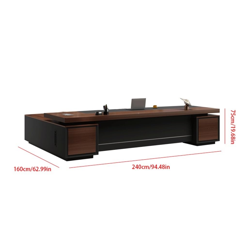 ULTRAWAVE Computer Desk Home Office Desk Executive Desk, Modern Executive Desk, CEO/Manager Desk, Office Furniture
