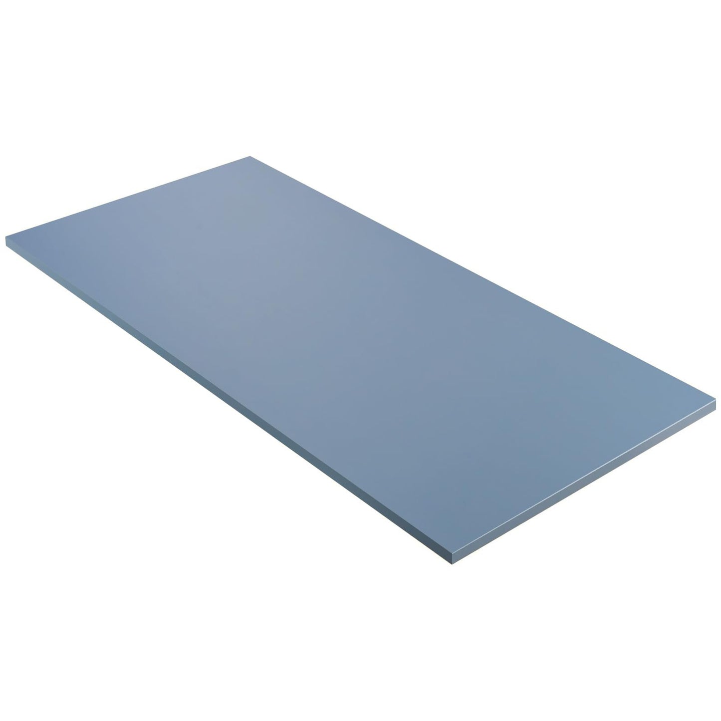 Kaboon 45x20 inch Table Top Universal, Solid One-Piece Desktop, Reversible Melamine Countertop, Double Desks, L-Desk DIY, Grayish Blue