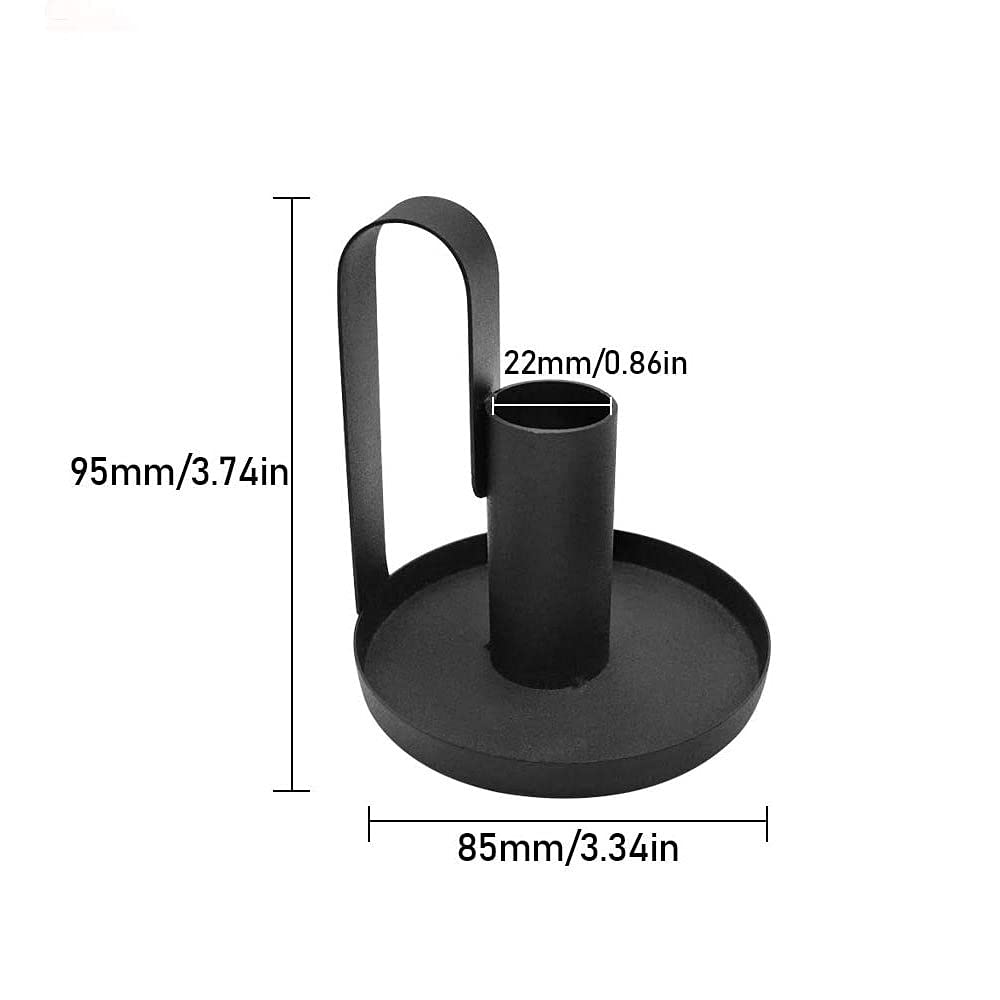 Candle Sconces Wrought Iron Candle Holder Black Candlestick Holders Candle Holders for Wedding, Dinner, Party Decoration Candle Holder