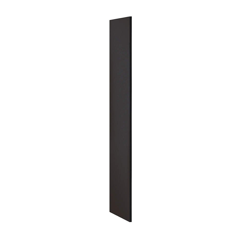 Salsbury Industries 22233BLK Side Panel for 18-Inch Deep Extra Wide Designer Wood Locker without Sloping Hood, Black