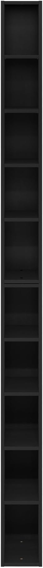 Furinno Fulda Book Shelf, 10-Tier Bookshelf, Space Saving Storage Shelf Bookcase