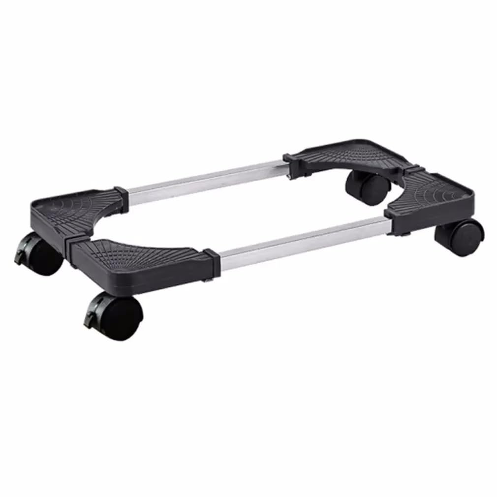 MshinbeAmy Desktop Computer Tower Rolling Holder, Mobile CPU Stand with 4 Caster Wheel & Adjustable Width Fits Most Desktop Towers - Desktop CPU Holder Cart Riser