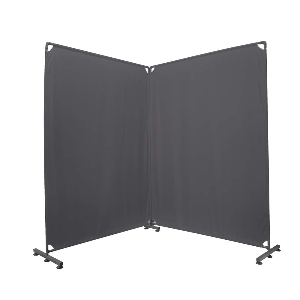 STEELAID Room Divider Office Wall Divider 100'' Gray Partition for Home Office, Restaurant,School, Church, Classroom, Dorm Room, Kids Room, Freestanding & Foldable