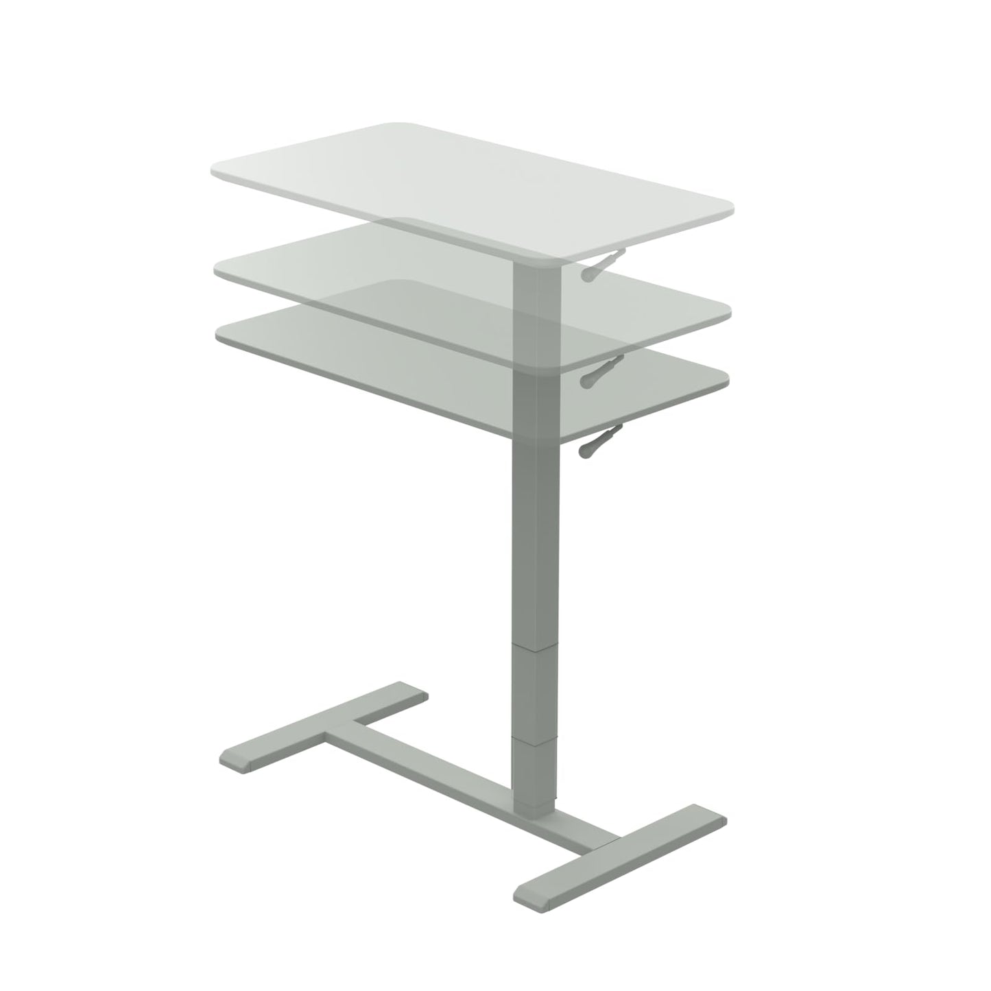 TopJob ANYDESK NEST Mobile Standing Desk, Portable with Hidden Wheels Non Folding, Sit Stand Desk, Computer Workstations, Home Use, Couch Side Table, Bedside Table, Kitchen Prep Table (MNT)