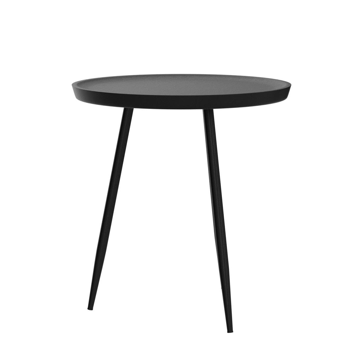MH London Modern Side Table-Dilan Tri Pin End Table. Exclusively Designed Hand-Crafted Small Nightstand. Solid Wood Round End Table.Contemporary Accent Table for Bedrooms, Living Rooms and Home Office