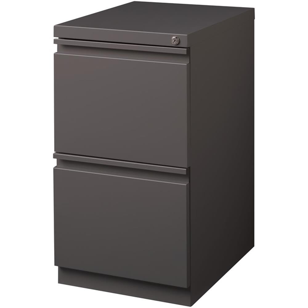 Hirsh Industries 20" Deep 2 Drawer Mobile File Cabinet File in Medium Tone
