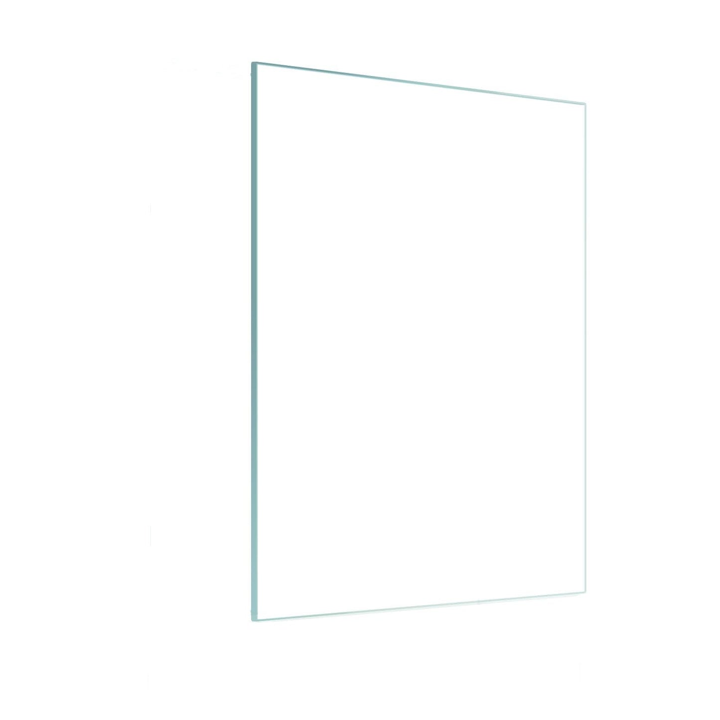 Virelix Rectangle Tempered Glass Table Top, Clear Surface 1/4" Thick Flat Polished Edge for Furniture Protection Patio Dining Coffee End Tables