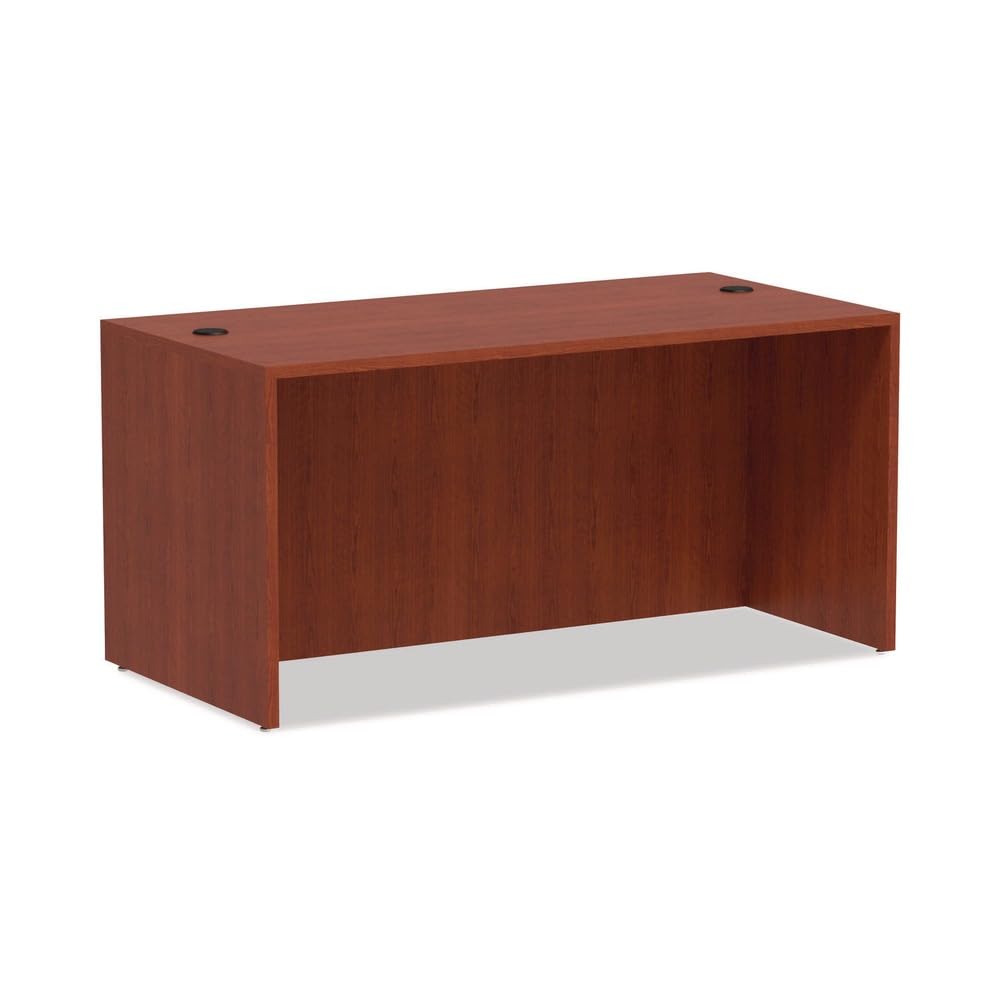 Alera Alera Valencia Series Straight Front Desk Shell, 59.13" X 29.5" X 29.63", Medium Cherry