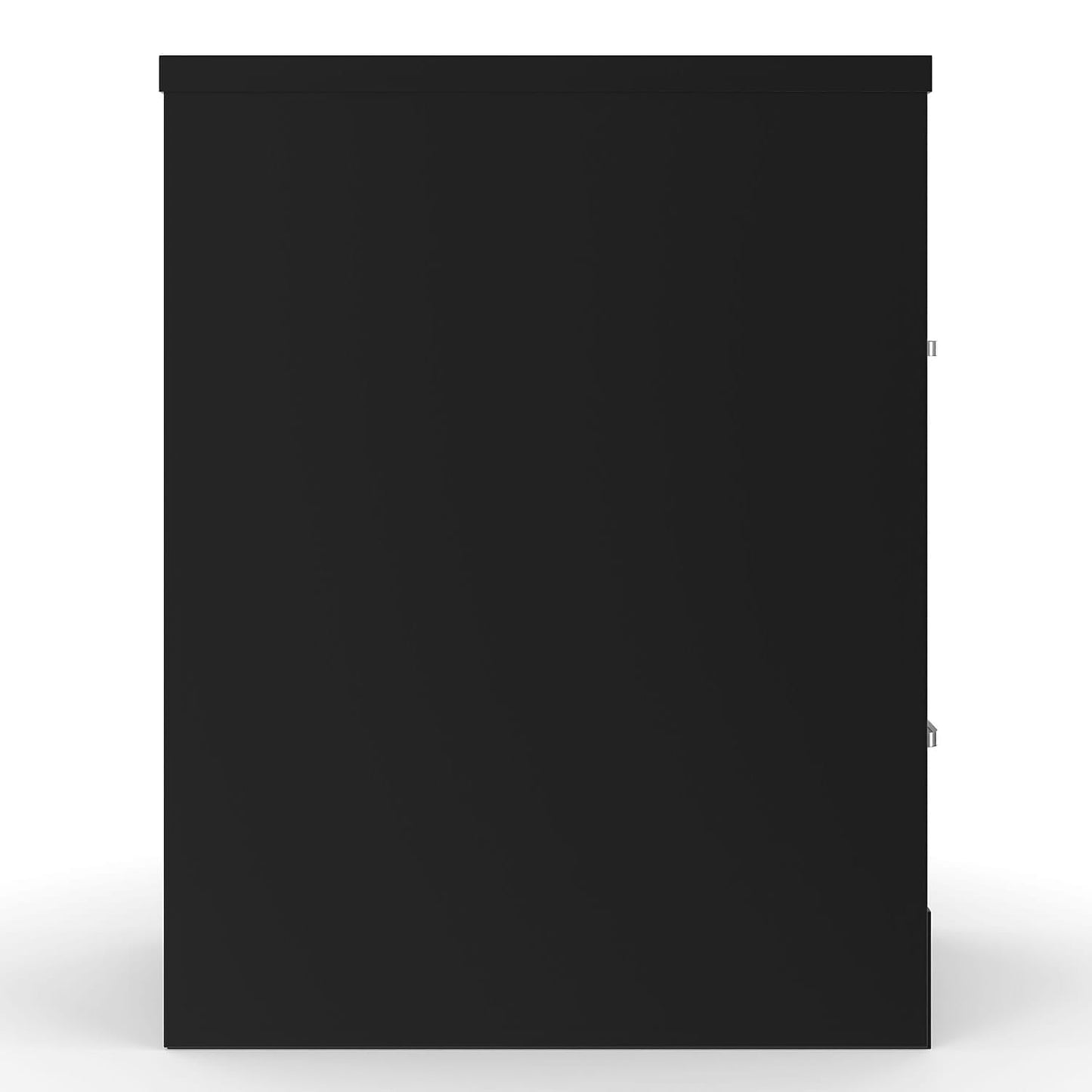 STAPLES 2-Drawer Vertical File Cabinet, Letter Size Documents, Lockable, 22" D x 15" W x 28.38" H, Black