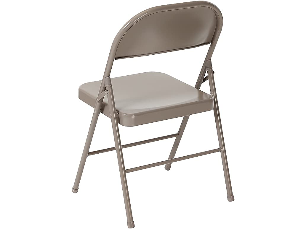 Flash Furniture 2 Pack HERCULES Series Double Braced Gray Metal Folding Chair