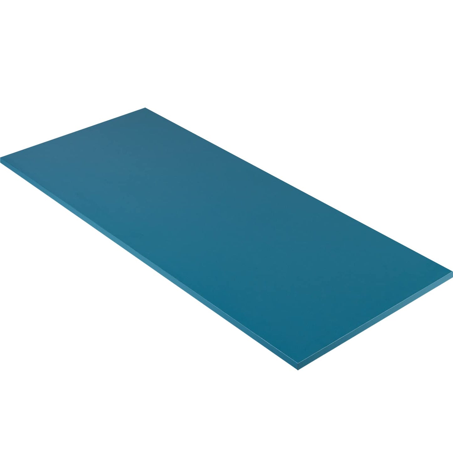 Kaboon Universal Table Top 45.67"x23.62", Solid One-Piece Desktop, Reversible Melamine Countertop, Double Desks, L-Desk DIY, Cyan
