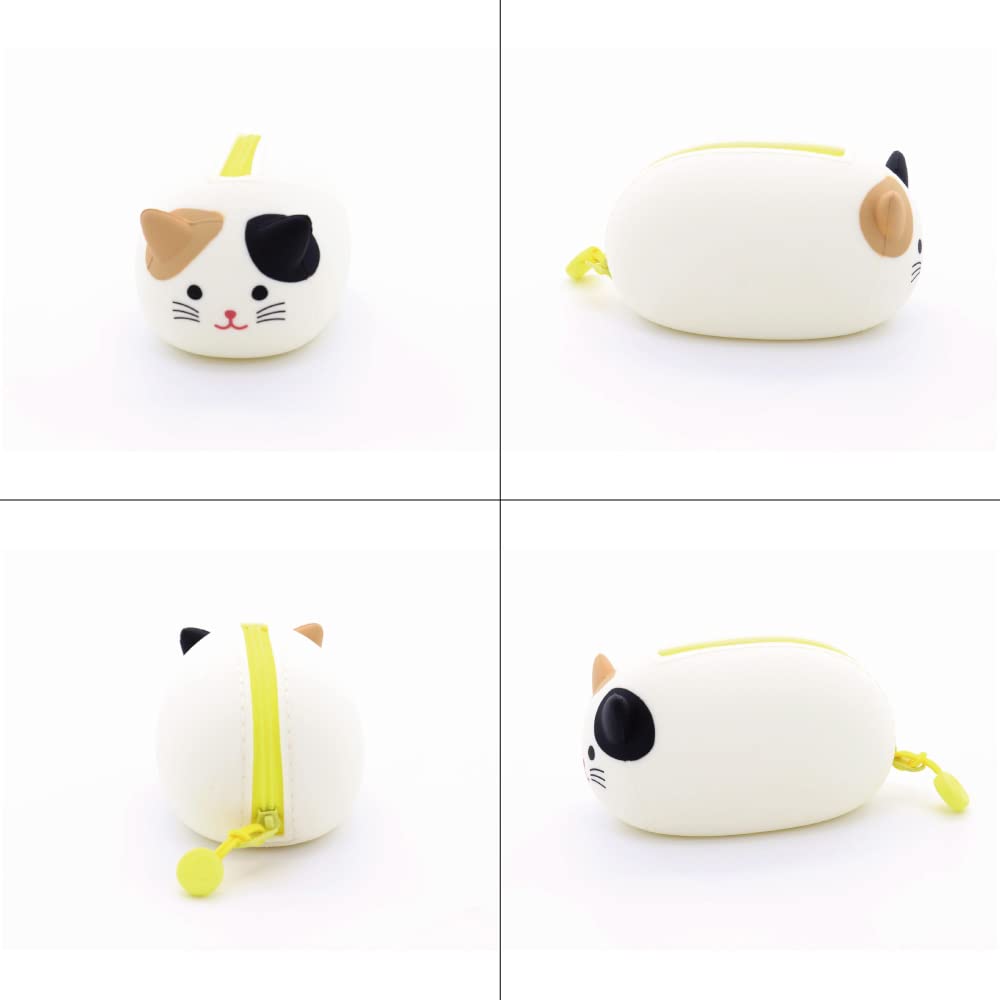 LIHIT LAB PuniLabo Mini Zipper Pouch, Horizontal, 2.2" x 2.7", Penguin (A7780-10), Small: 2.2" Ã— 2.7"