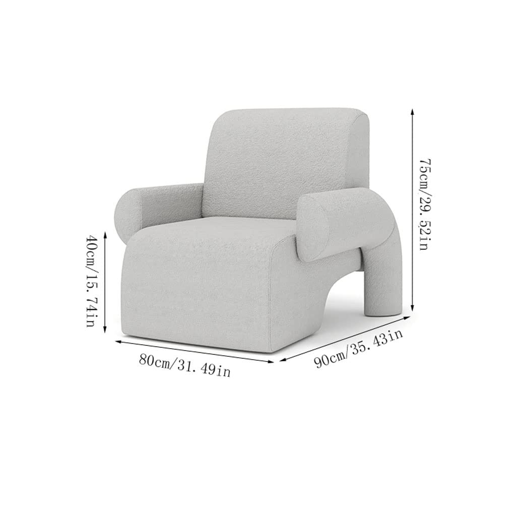 Sofas and Layers Mid-Century Modern Sofa Chair Hotel Reception Sofa Chair, Living Room Single Sofa Chair with Arms Indoor Lounge Chair for Living Room Corner Chair Bedroom Living Room Office (Colour
