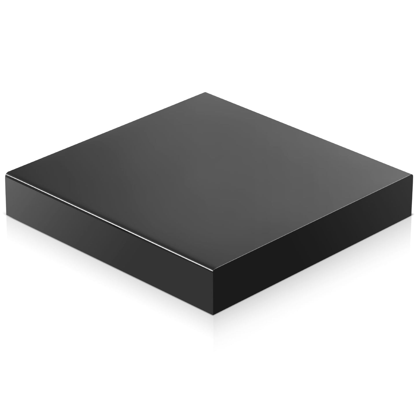 Chunful Black Acrylic Display Box Riser Trophy Base Acrylic Pedestal Stand Block Versatile Trophy Diorama Base and Storage for Photography Props Home Office Decor Showing(12" L X 12" W X 2" H)
