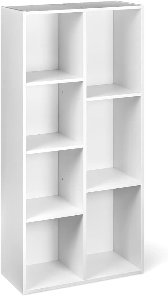 Amazon Basics 7 Cube Organizer Bookcase, Storage Shelf