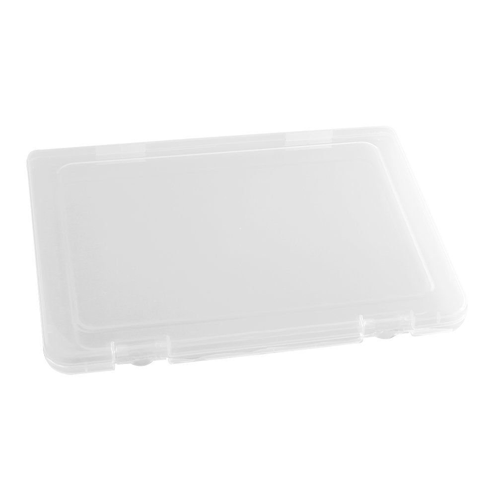 Portable A4 File Box Transparent Plastic Box Document Paper Protector Desk Paper Organizers Case PP Storage Collections Container Magazine Organizers (1pcs(Available Dimension 11.8 x 8.3 x 0.8inch)