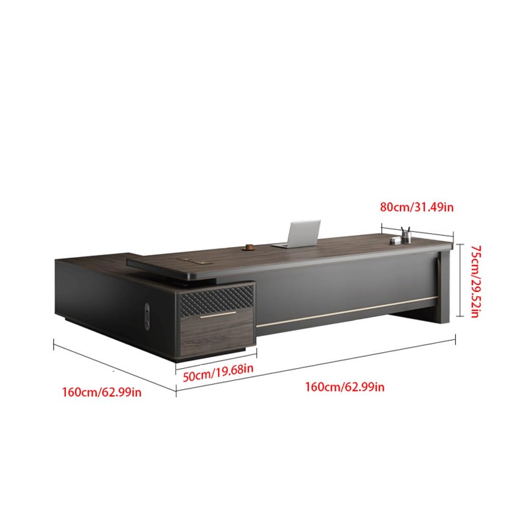 ZUZUZ Computer Desk Modern CEO Desk Furniture Boss Light Luxury Office Manager