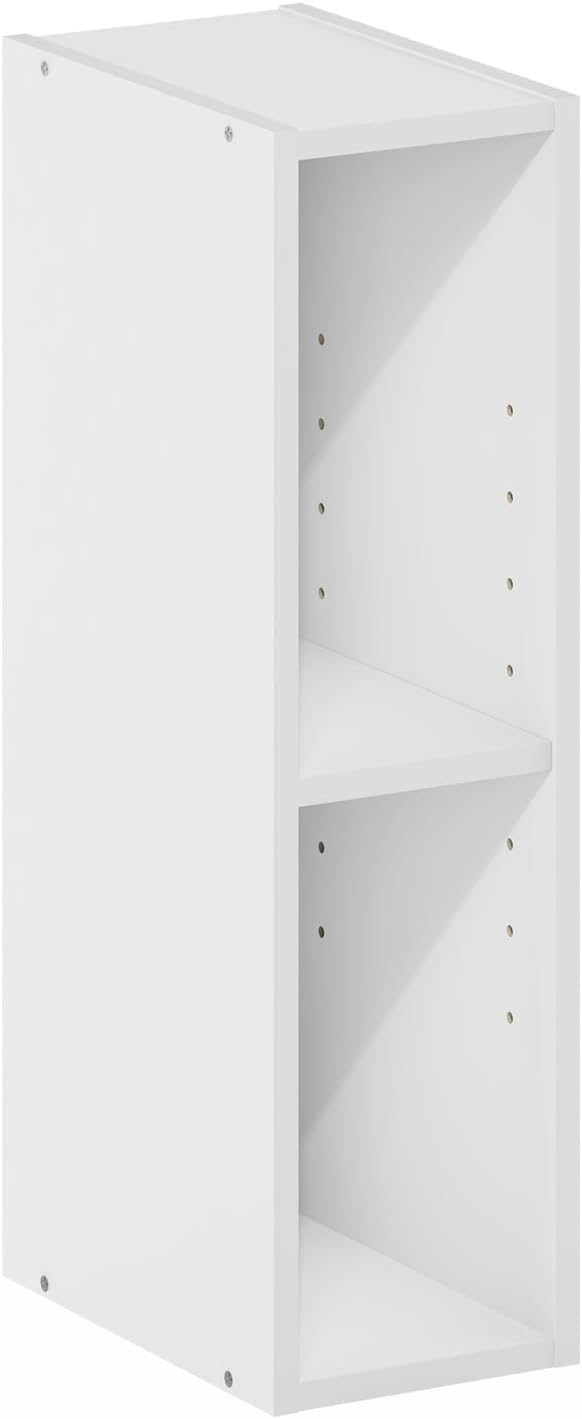 Furinno Fulda Book Shelf, 2-Tier Narrow Bookshelf, Bookcase