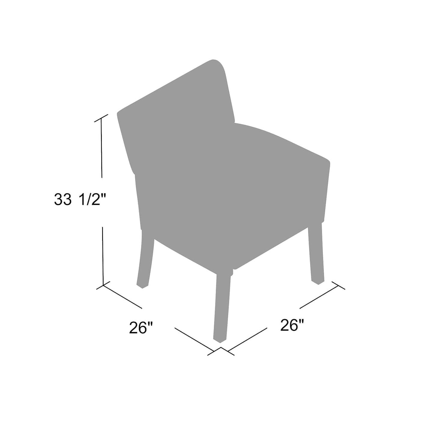 Boss Office Products Executive Box Arm Chair with Mahogany Finish in Black, 25.5" D x 24.5" W x 35.5" H