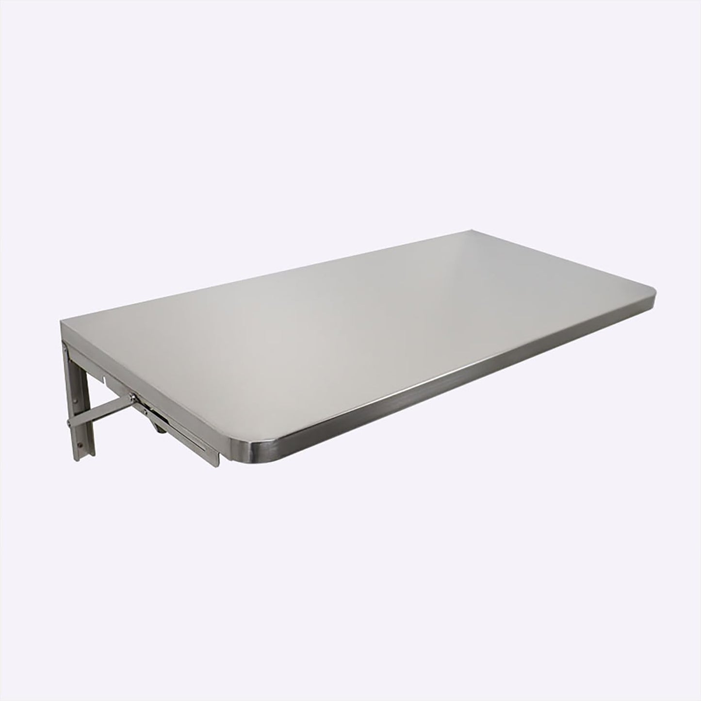 Stainless Steel Wall Mounted Desk - Commercial Folding Concession Shelf, Space-Saving Floating Table for Offices, Bedrooms, Study Rooms, Restaurants (50"x30")